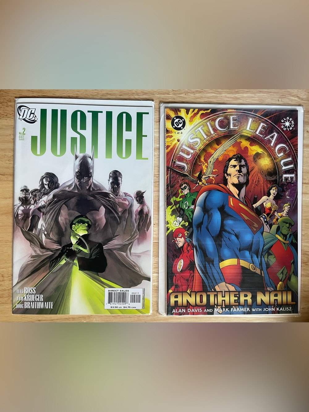 DC Comics Justice Comic Book Bundle - Green & Multicolor Covers